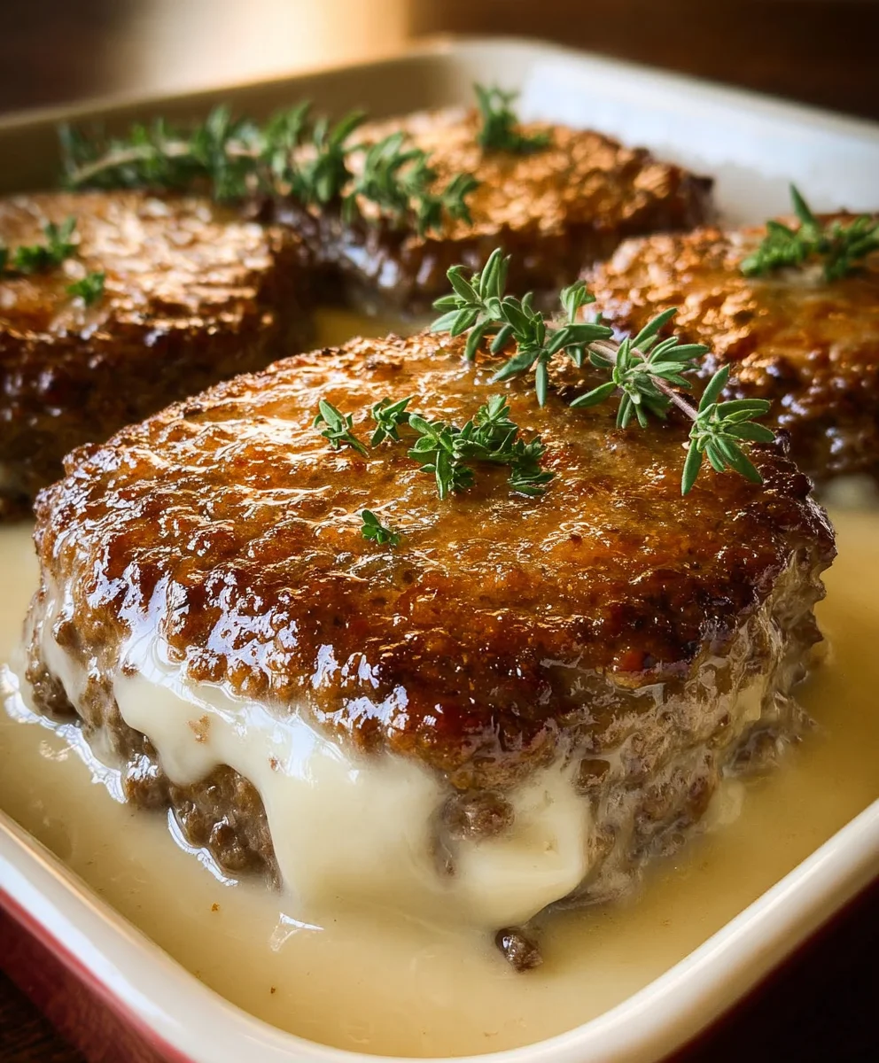 Amish Beef Beef Hamburger Steak Bake-Hearty Homestyle Dinner