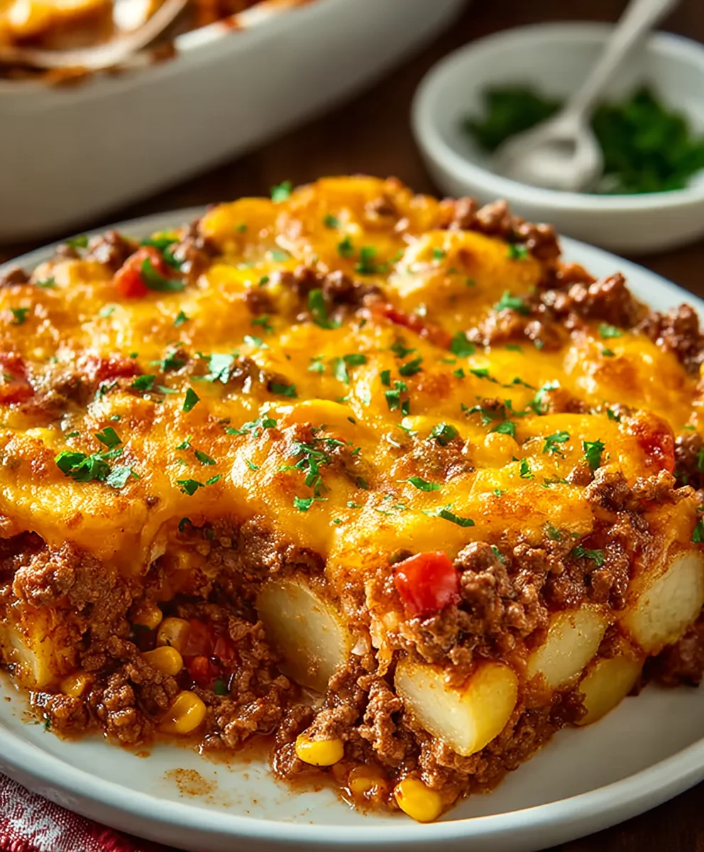 Easy Hobo Casserole Ground Beef Dinner
