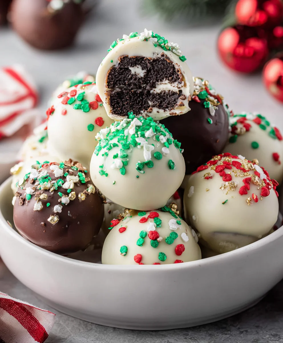 Easy Christmas Oreo Balls Recipe - Festive & Delicious