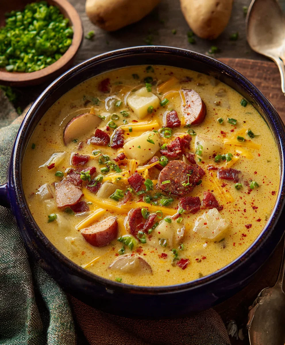 Hearty Cajun Potato Soup - Creamy & Delicious