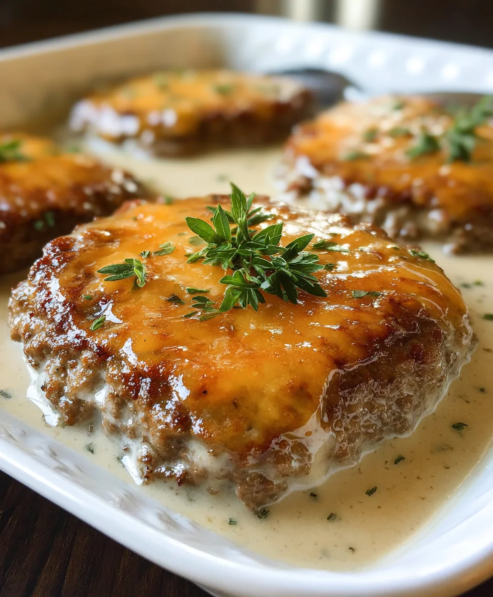 Amish Beef Beef Hamburger Steak Bake-Hearty Homestyle Dinner