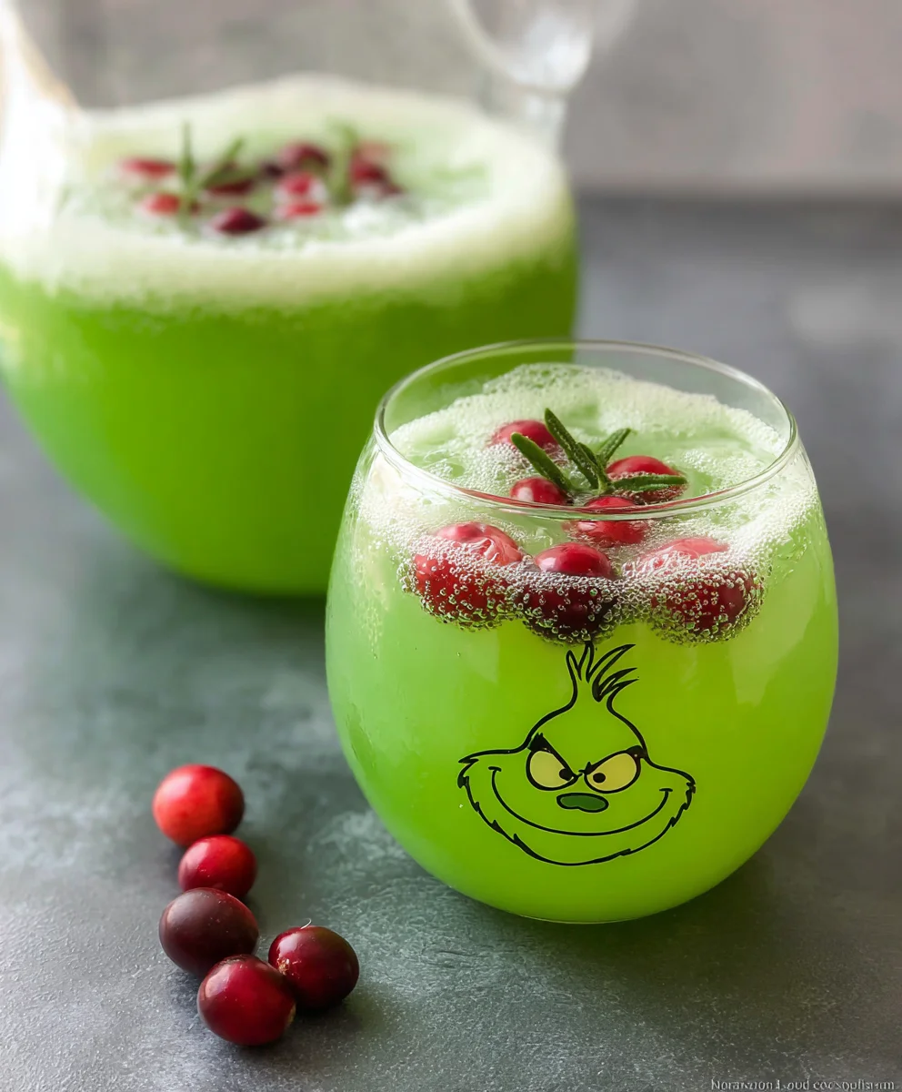 Grinch Punch Recipe-Easy Festive Drink