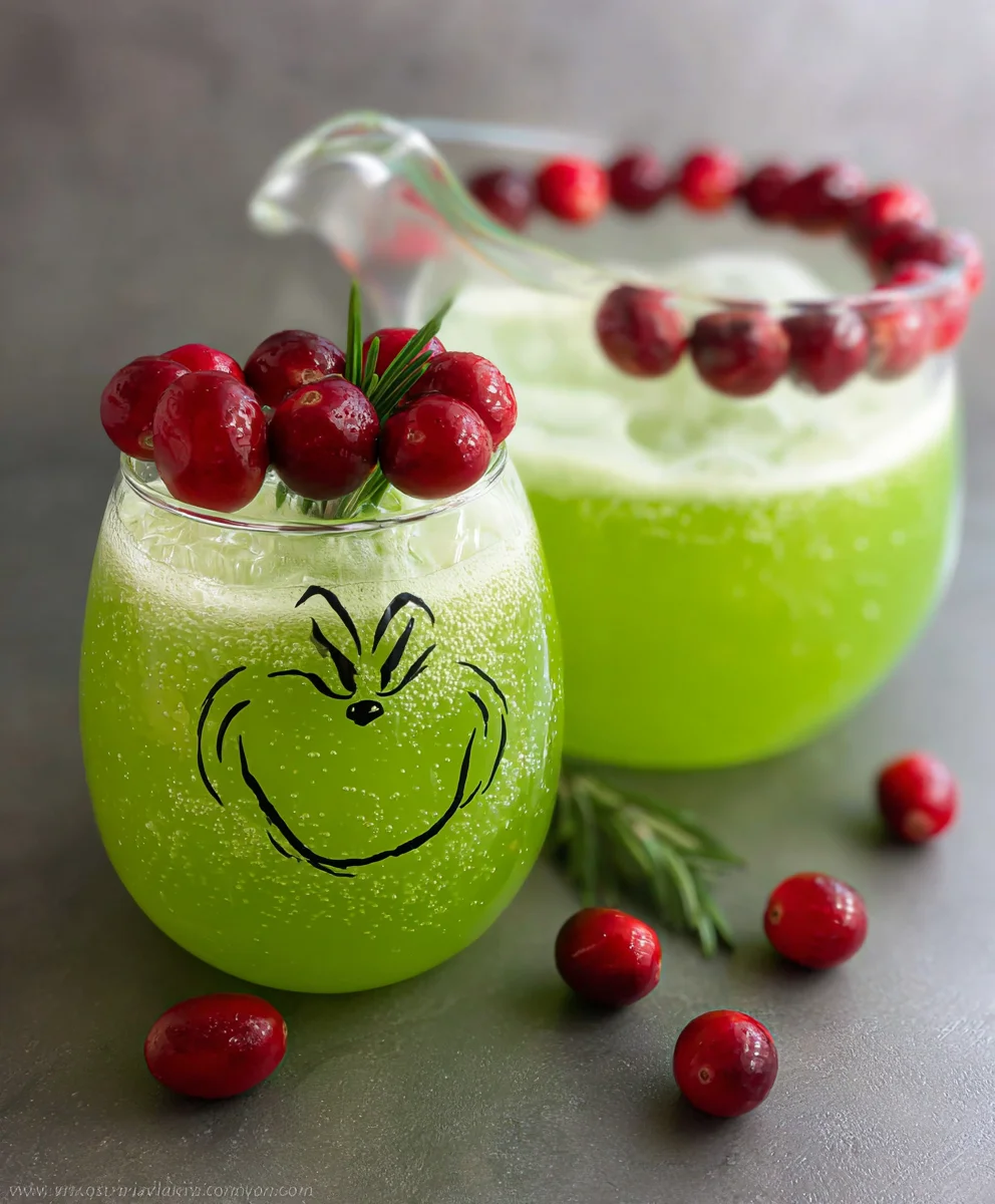 Grinch Punch Recipe-Easy Festive Drink