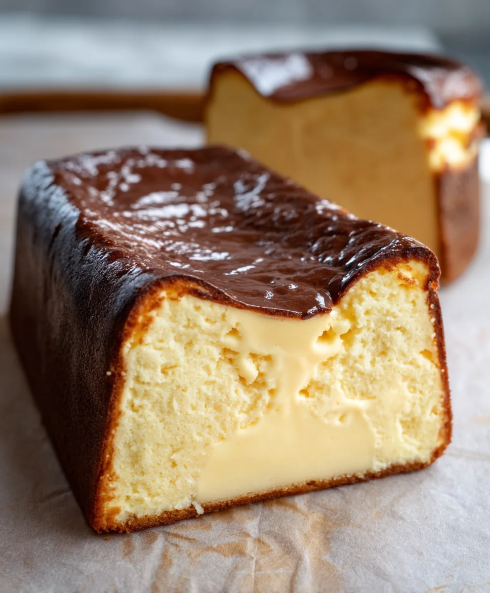 Burnt Basque Cheesecake Loaf Pan-So Creamy