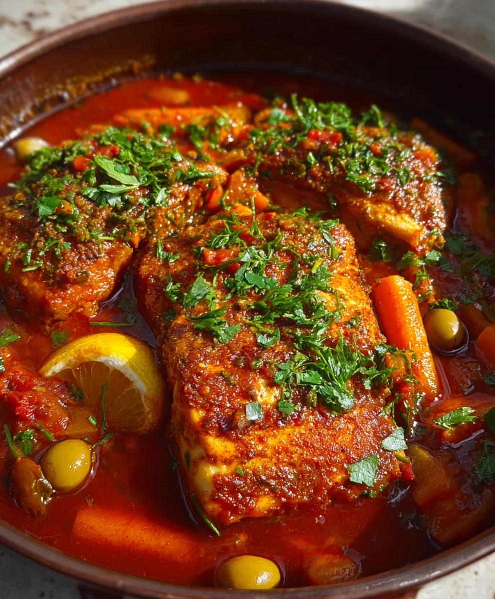 Spicy Moroccan Fish - Rich Sauce Recipe