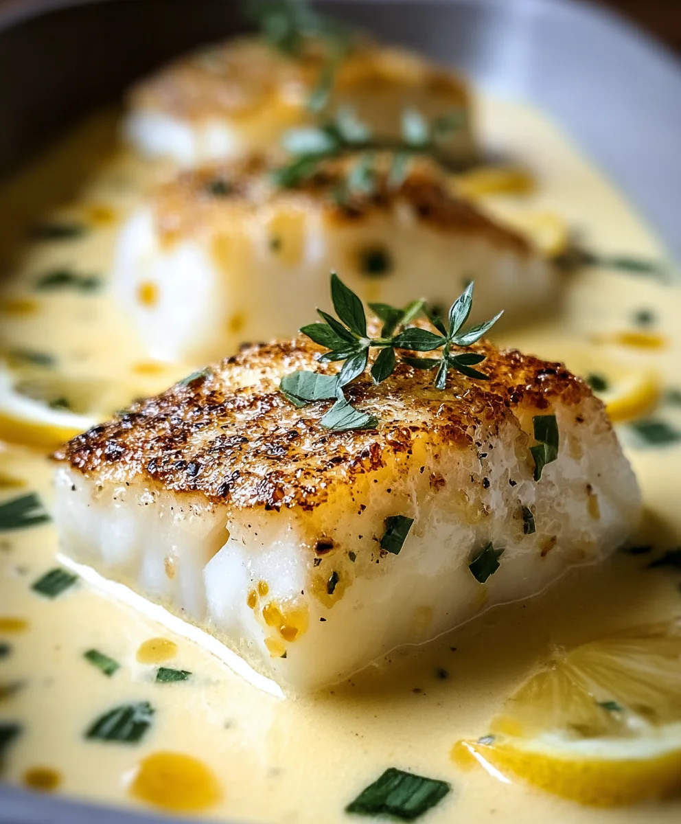 Baked Cod Coconut Lemon Cream Quick Weeknight Meal
