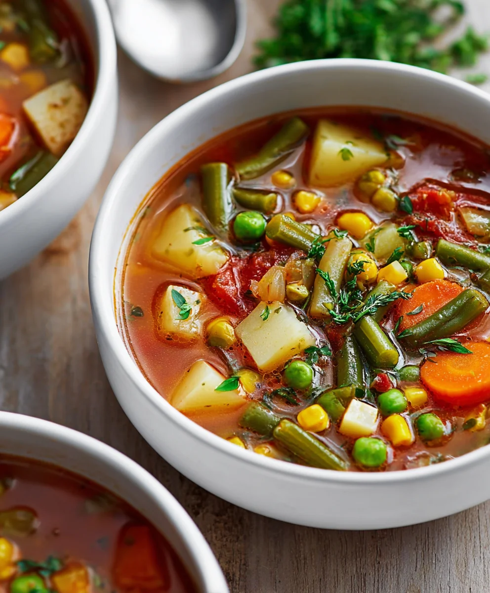 Easy Vegetable Soup- Wholesome & Delicious Homemade Meal