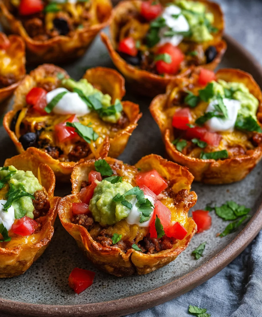 Easy Beef Taco Cups Quick-Fix Dinner Delight