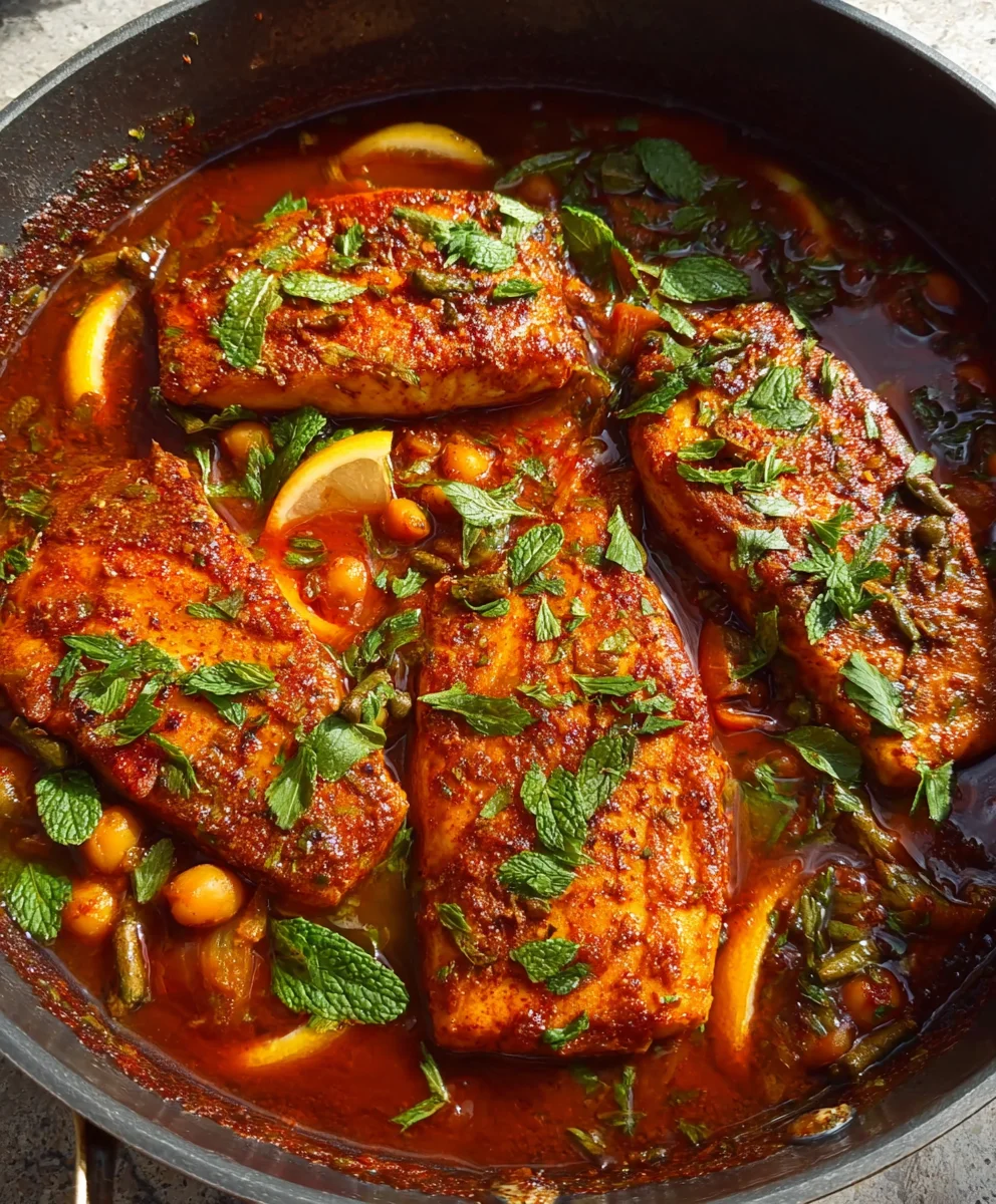 Spicy Moroccan Fish - Rich Sauce Recipe