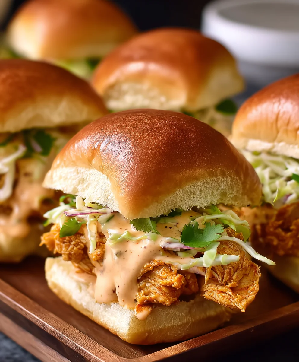 Bang Bang Chicken Sliders - Easy Appetizer Recipe