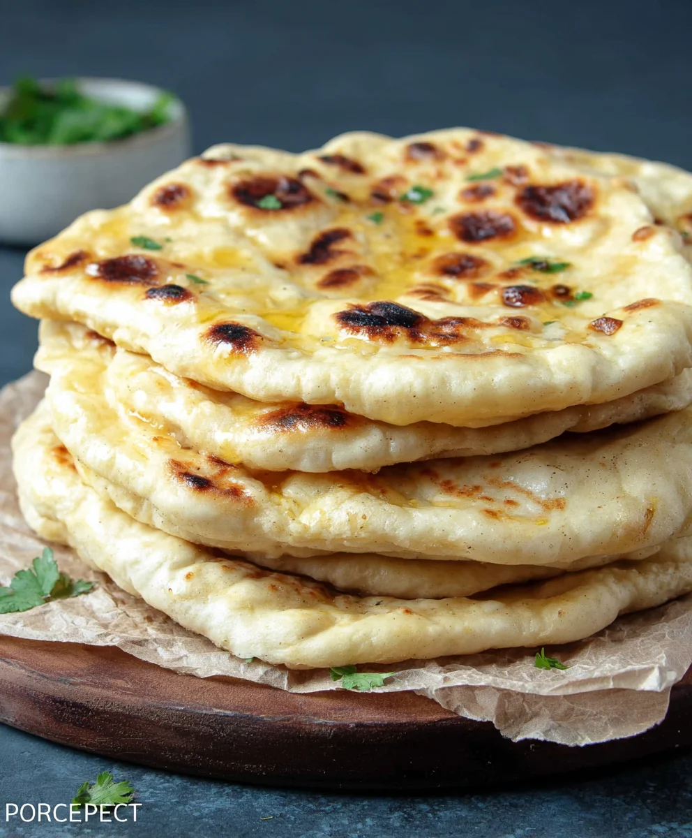 Easy Homemade Naan Bread Recipe- Soft & Fluffy