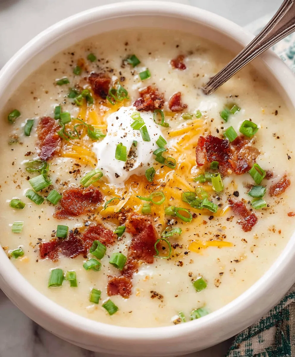 Easy Crockpot Potato Soup Recipe-Hearty & Delicious