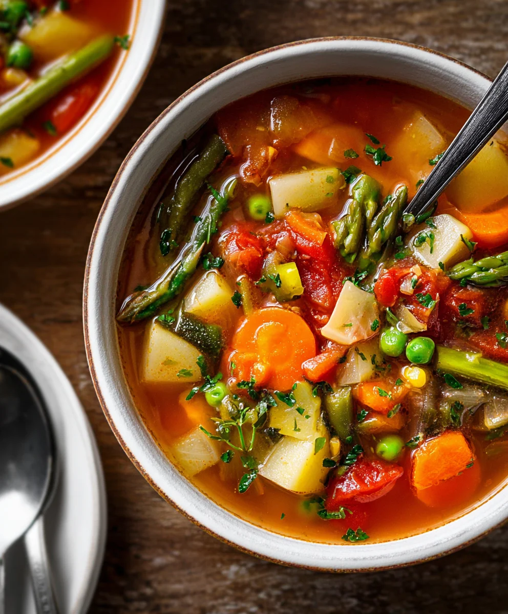 Easy Vegetable Soup- Wholesome & Delicious Homemade Meal