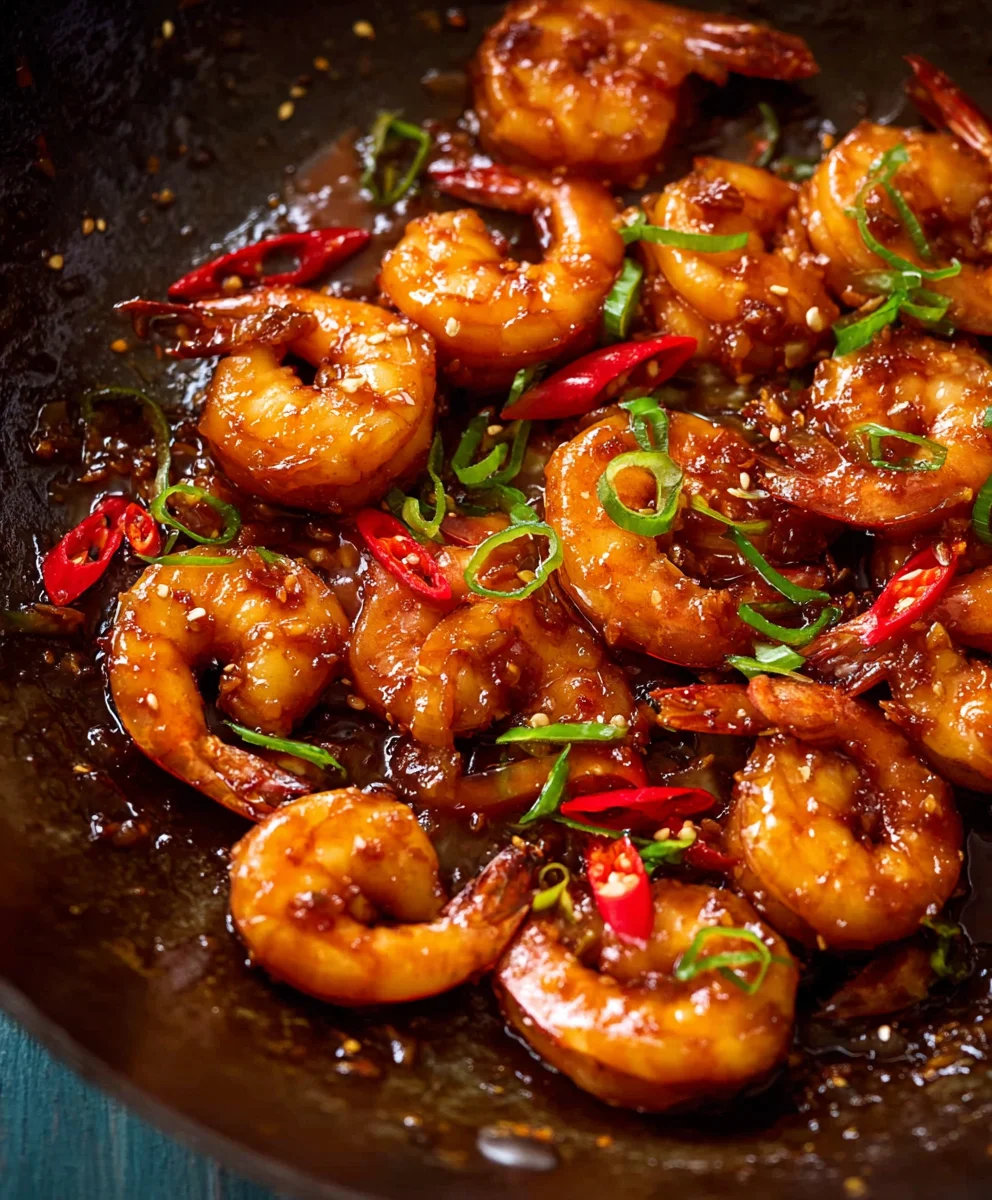 Spicy Asian Chilli Garlic Prawns Recipe