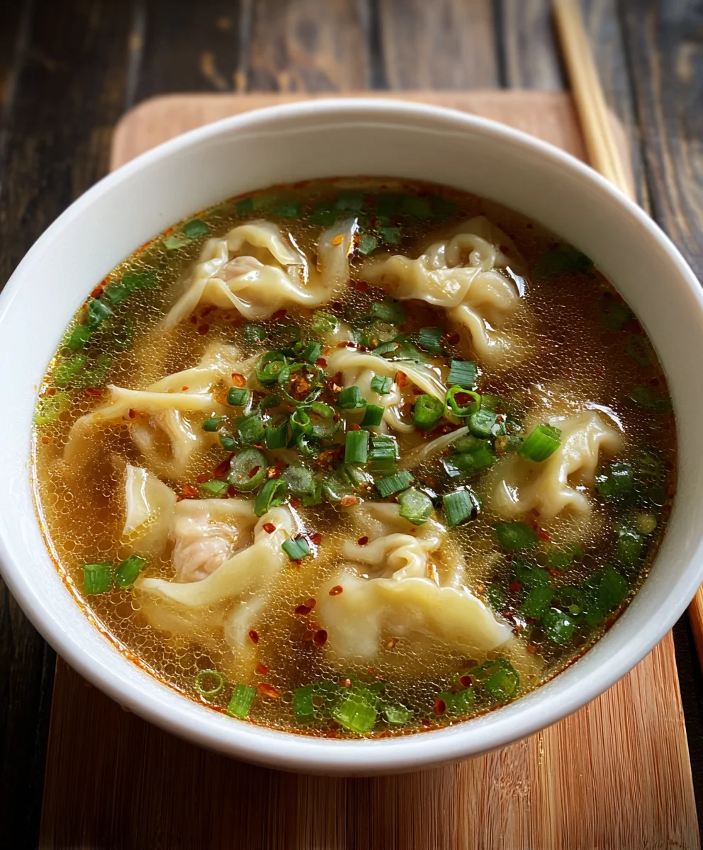 Easy Beef Wonton Soup - Quick & Delicious Recipe