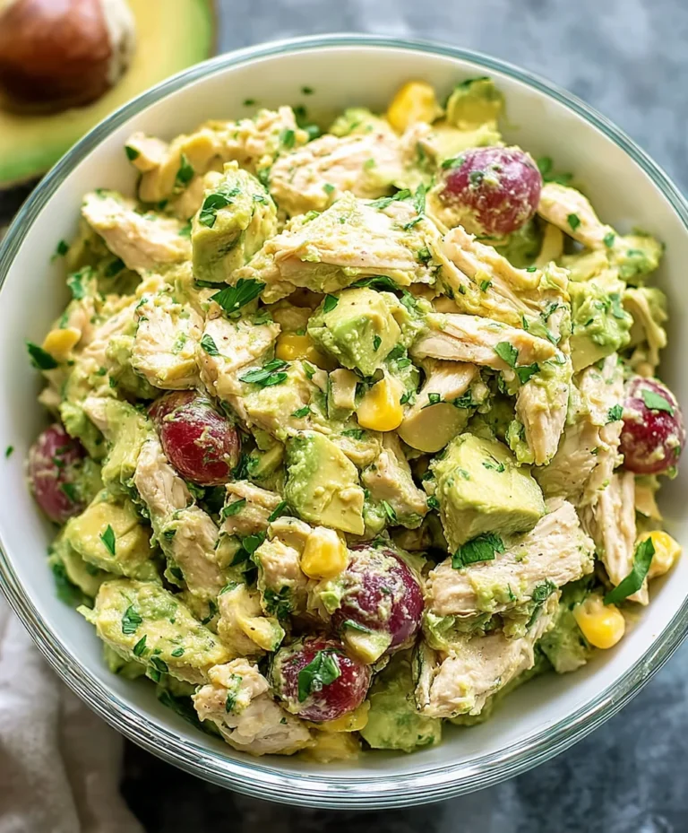 Healthy Avocado Chicken Salad – Easy & Delicious