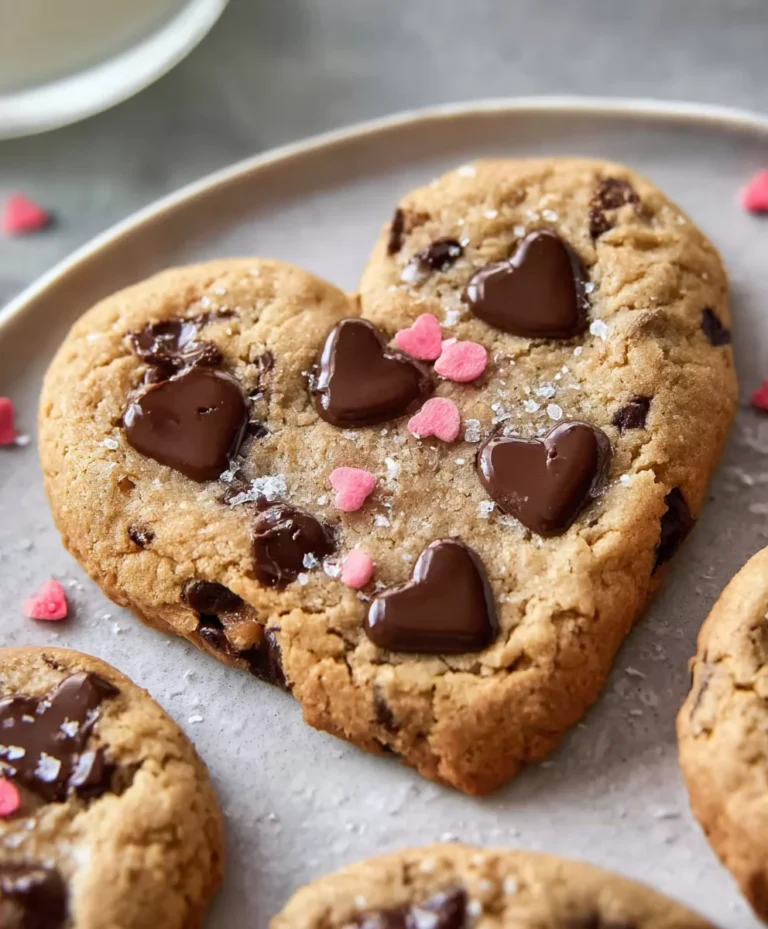 Easy Heart-Shaped Chocolate Chip Cookies Recipe