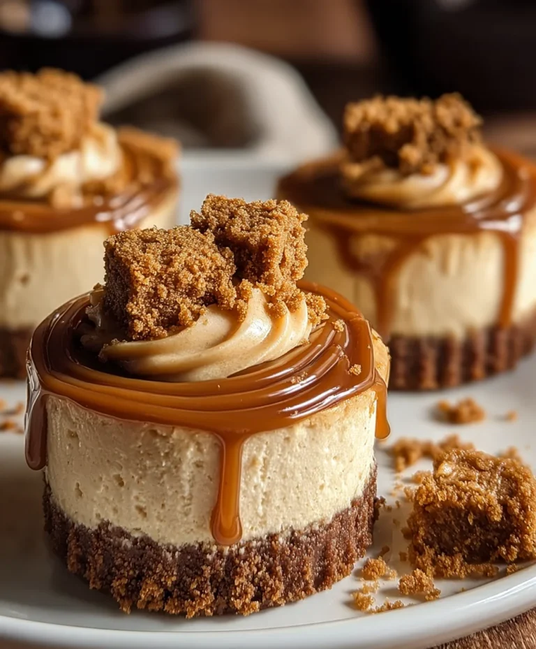 Biscoff Mini Cheesecakes-Easy Delicious Dessert