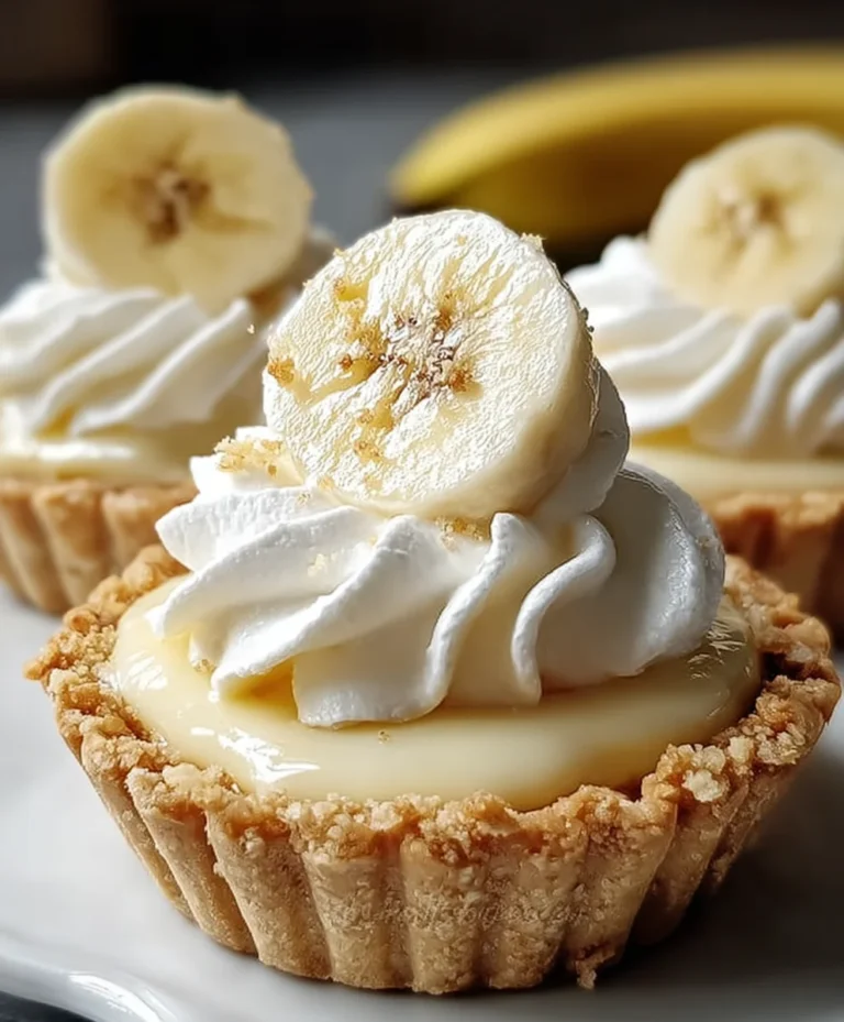 Mini Banana Cream Pies-Easy Dessert Recipe