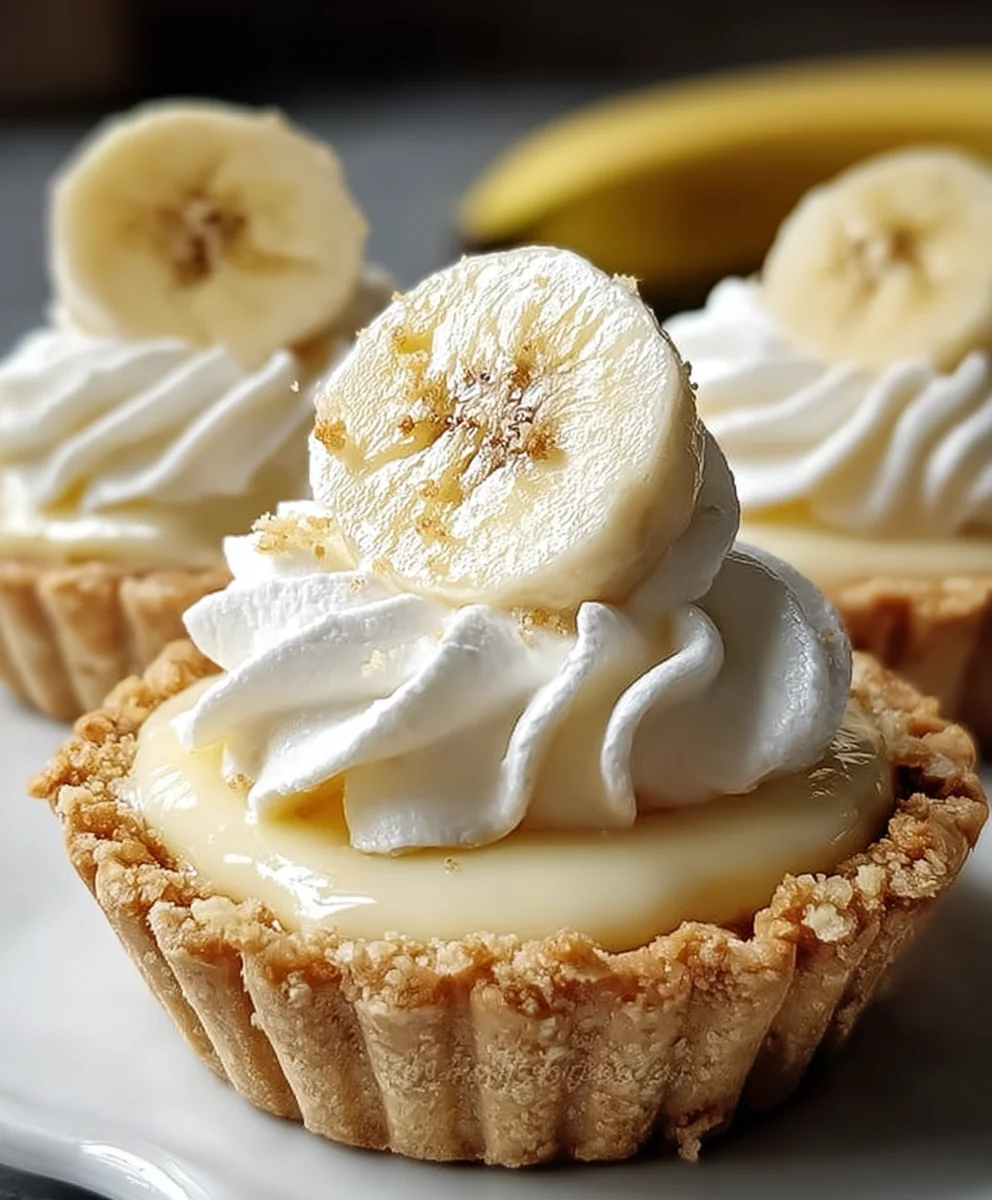Mini Banana Cream Pies-Easy Dessert Recipe