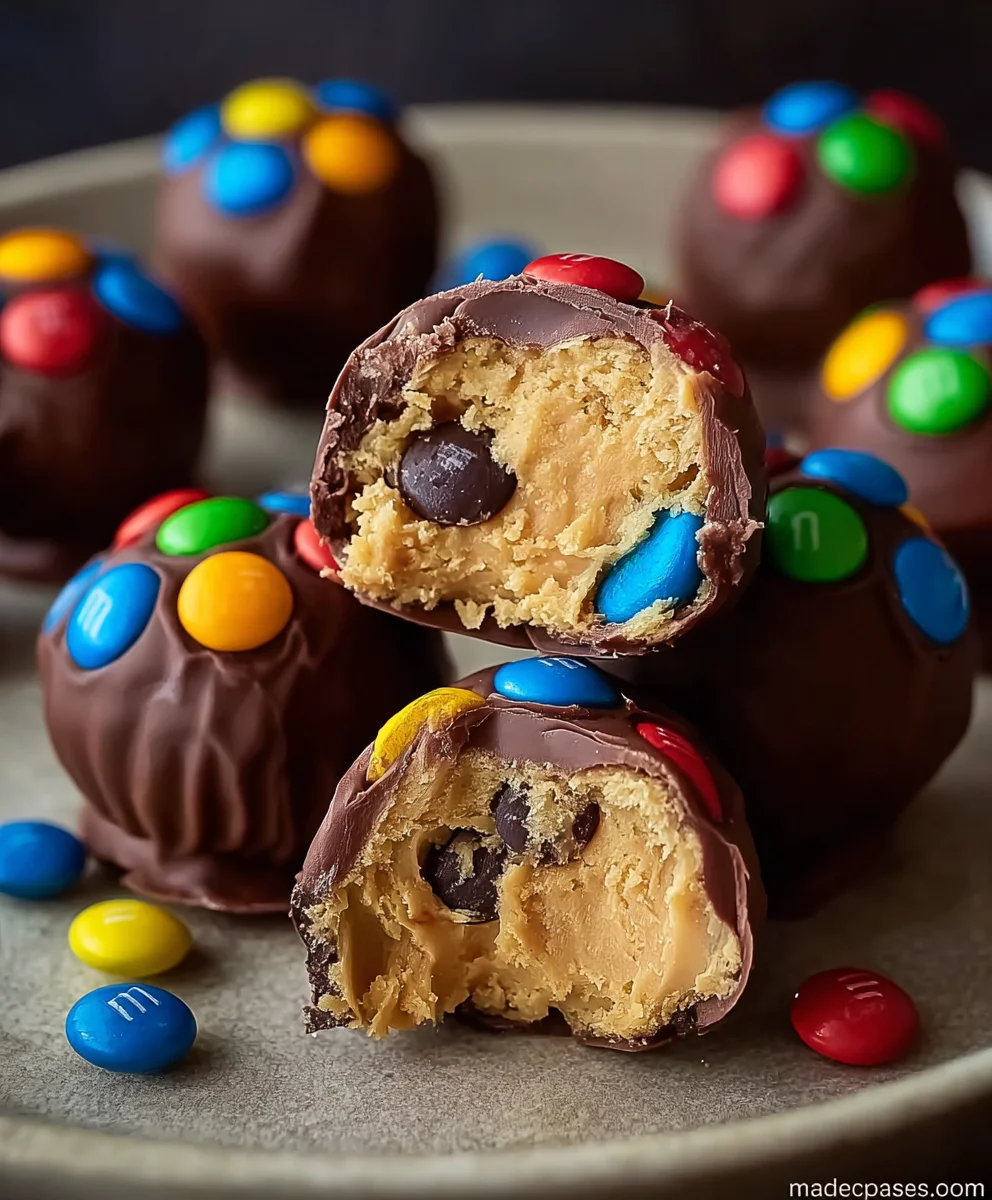 Peanut Butter M-Ms Truffles- Easy Decadent Treat