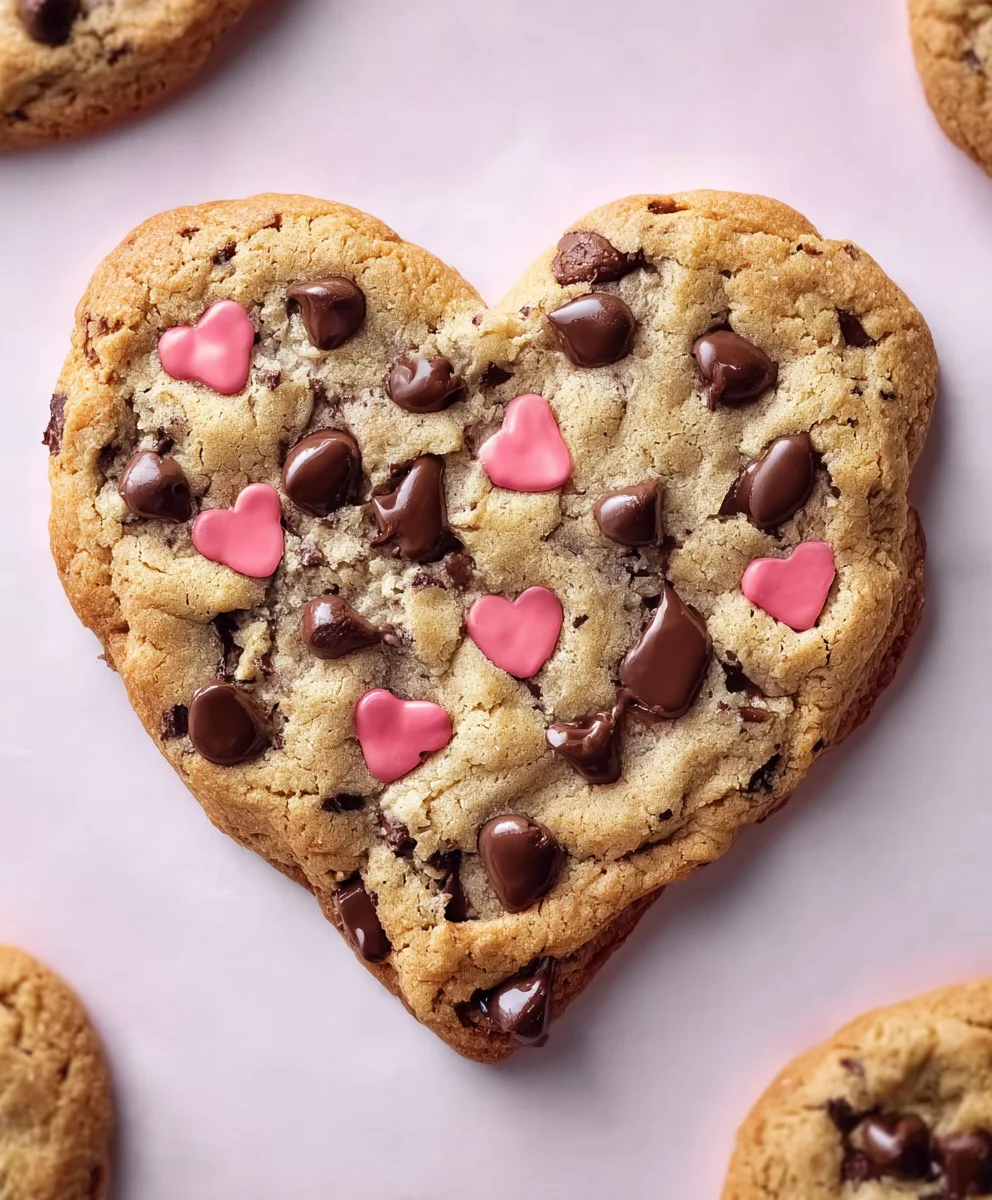 Easy Heart-Shaped Chocolate Chip Cookies Recipe