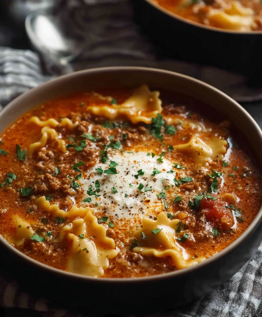 One Pot Lasagna Soup - Easy Comfort Food