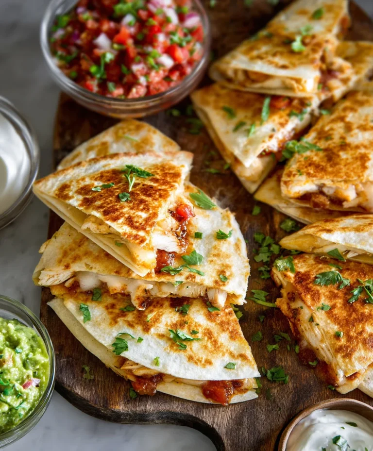 Easy Mini Chicken Quesadillas- Quick & Cheesy Bites