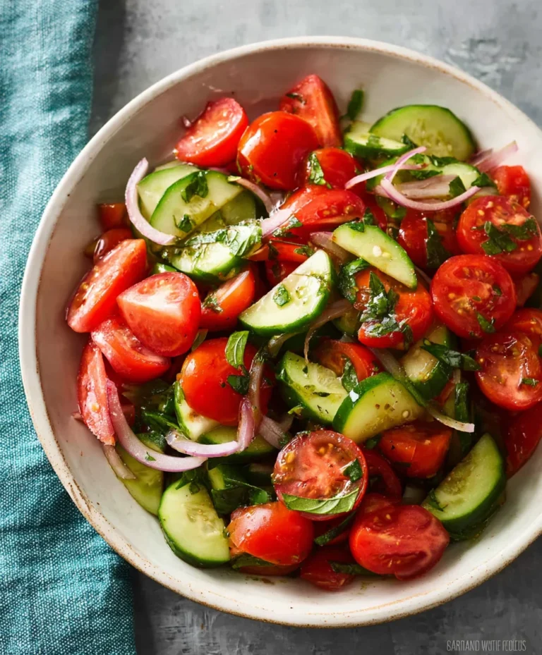 Refreshing Cucumber Tomato Salad Recipe
