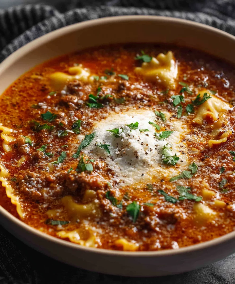 One Pot Lasagna Soup - Easy Comfort Food