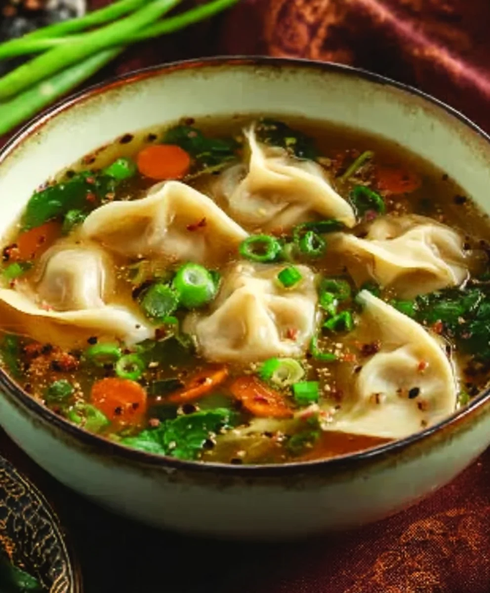 Savory Beef Potsticker Soup - Easy Comfort Food