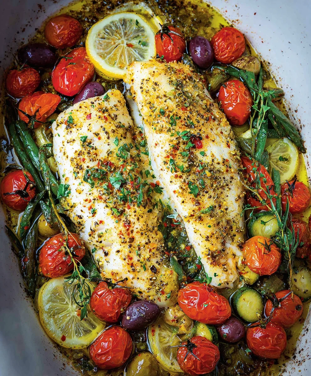 Easy Mediterranean Baked Fish Recipe - Quick & Flavorful