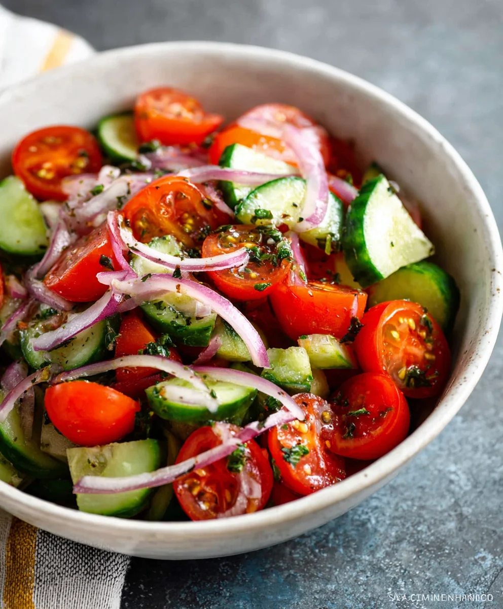 Refreshing Cucumber Tomato Salad Recipe