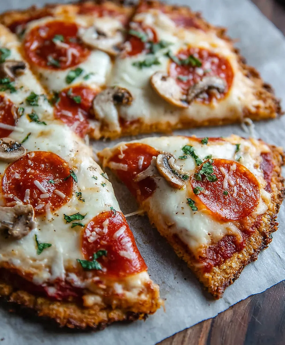Keto Chicken Crust Pizza - Easy Low Carb Recipe