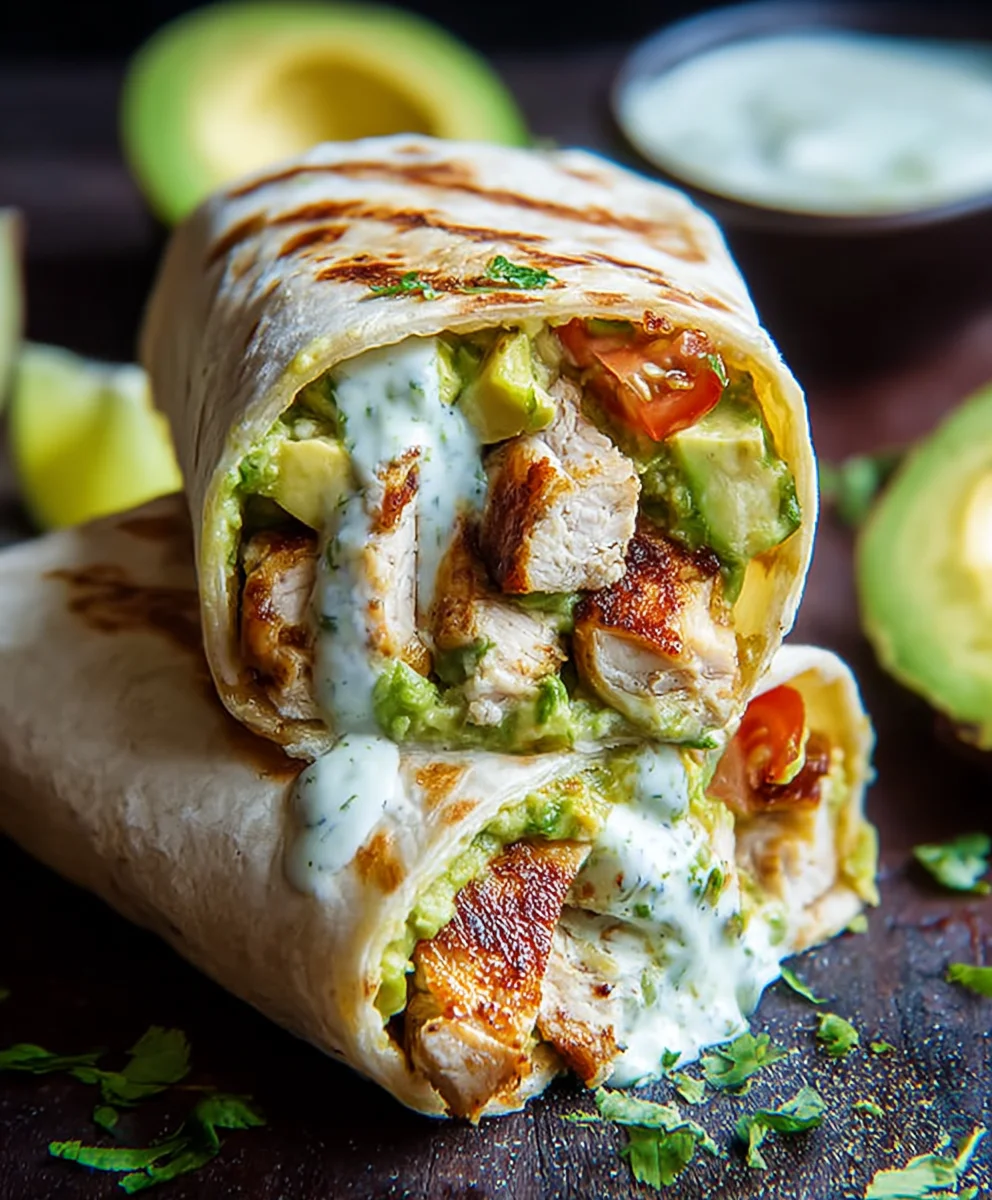Easy Chicken Avocado Burritos - Minute Meal