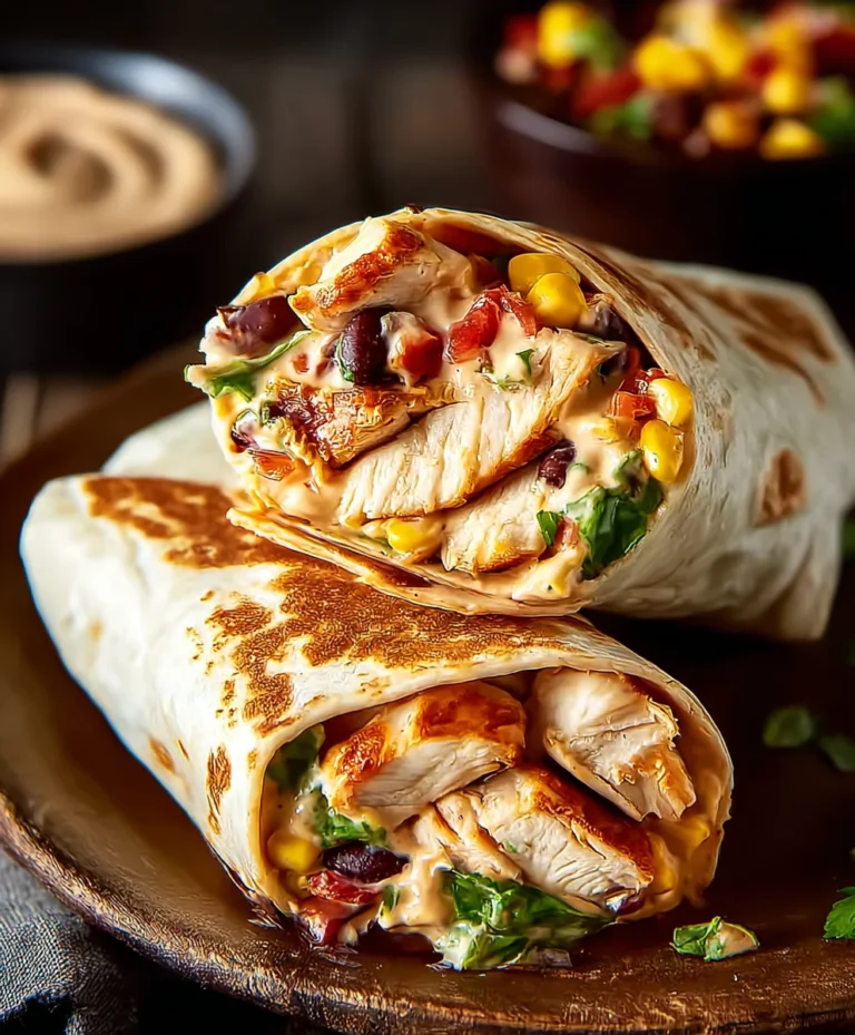 Spicy Southwest Chicken Wrap Recipe- Quick & Easy Lunch