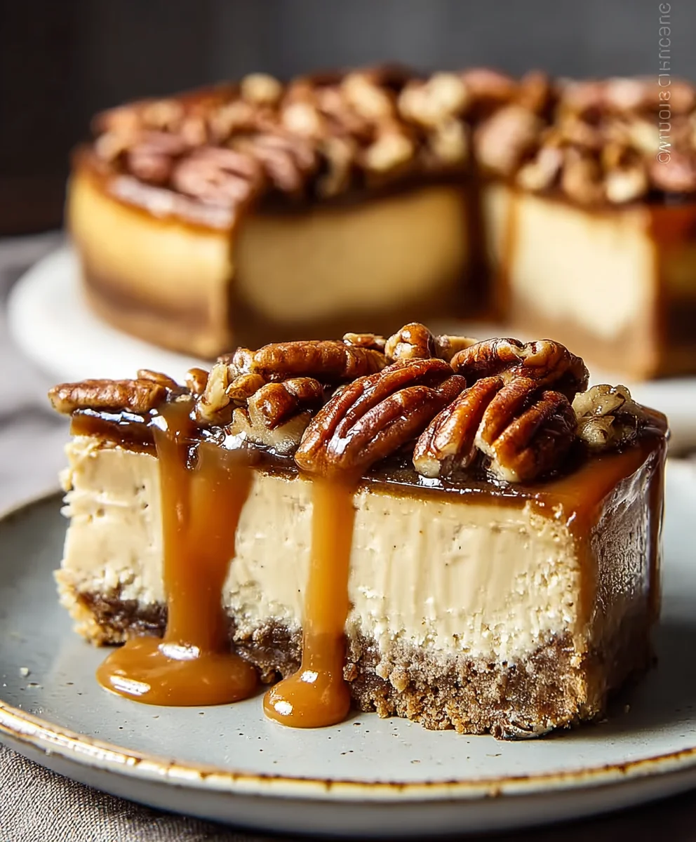 Decadent Caramel Pecan Cheesecake Bliss