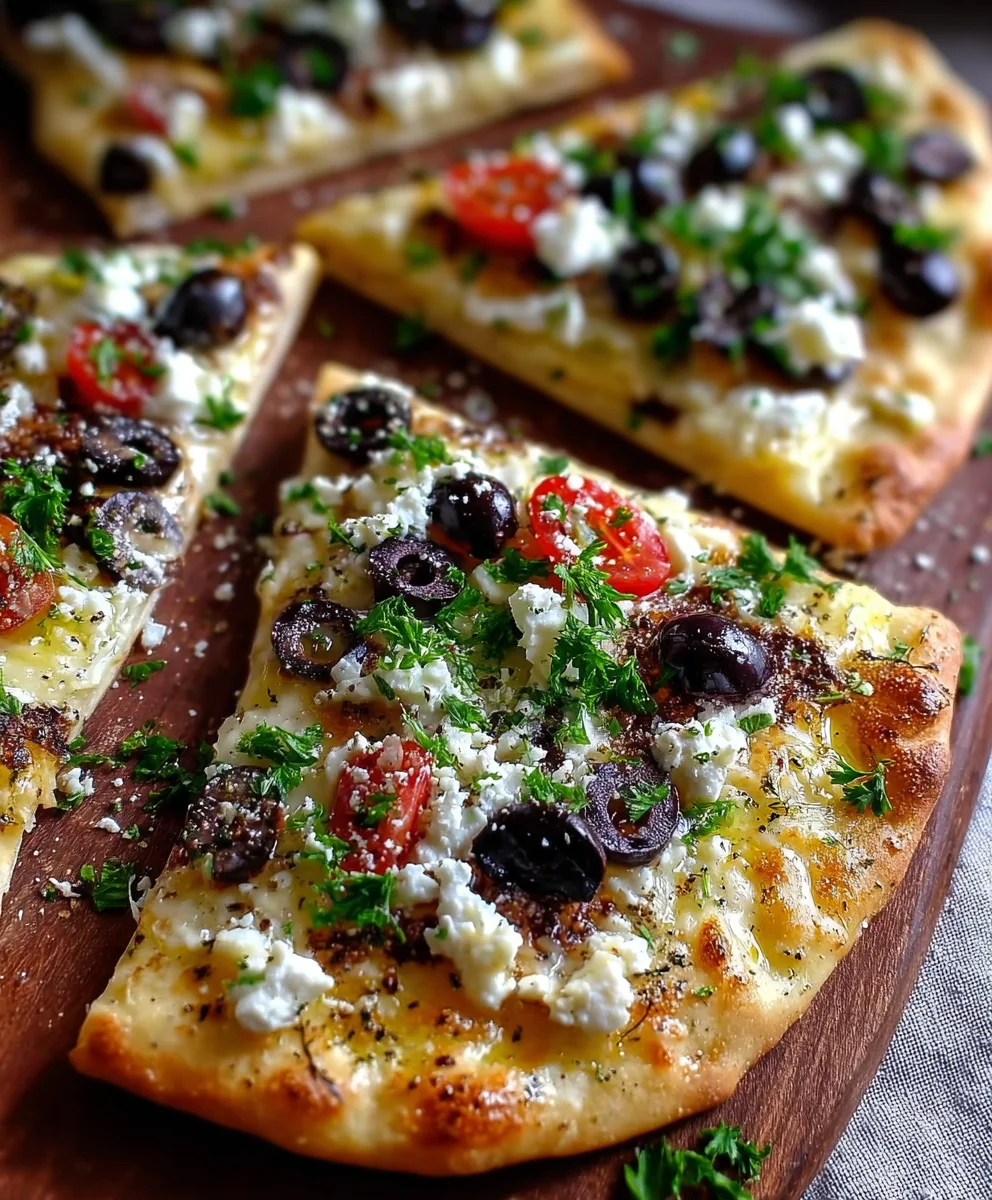 Easy Mediterranean Flatbread-Quick Recipe