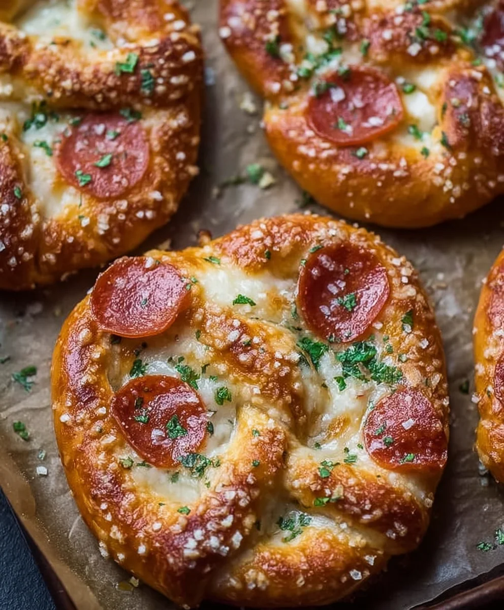 Garlic Butter Beef Beef Pepperoni Pizza Pretzels