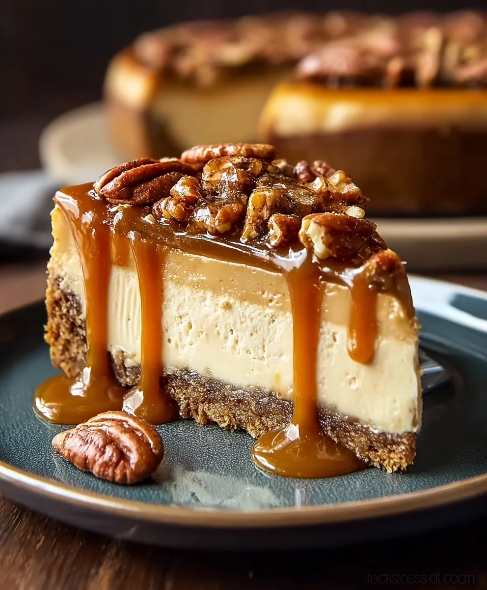 Decadent Caramel Pecan Cheesecake Bliss