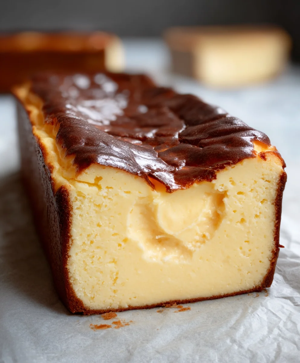 Burnt Basque Cheesecake Loaf Pan-So Creamy