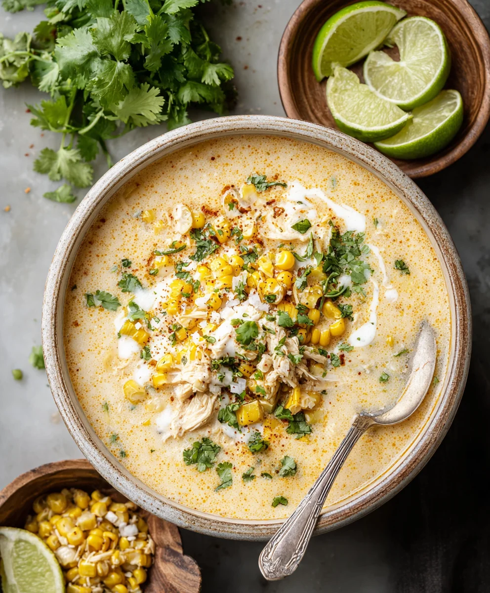 Authentic Mexican Street Corn Soup Recipe - Flavorful & Easy