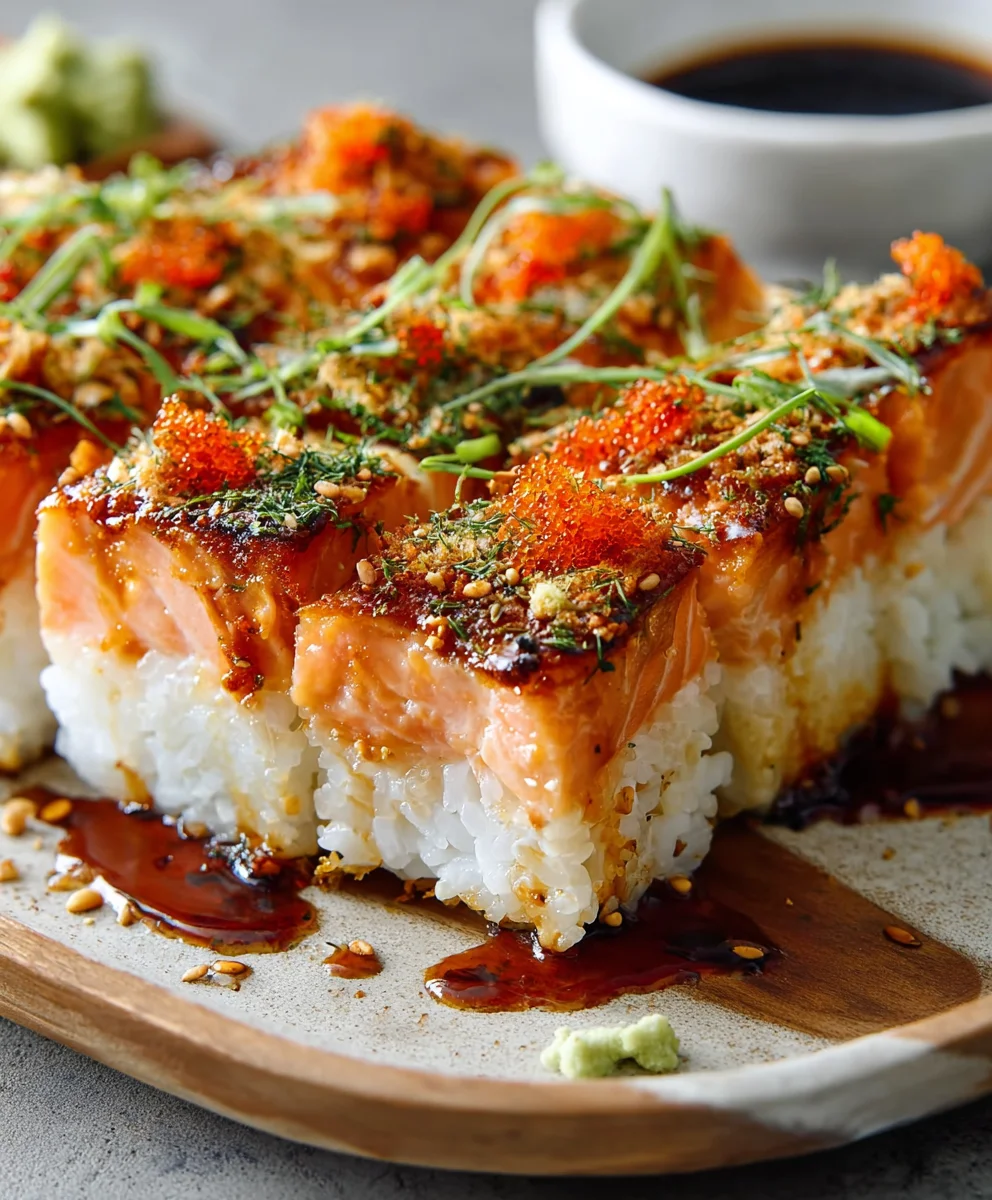 Spicy Salmon Sushi Bake-Easy Delicious Recipe
