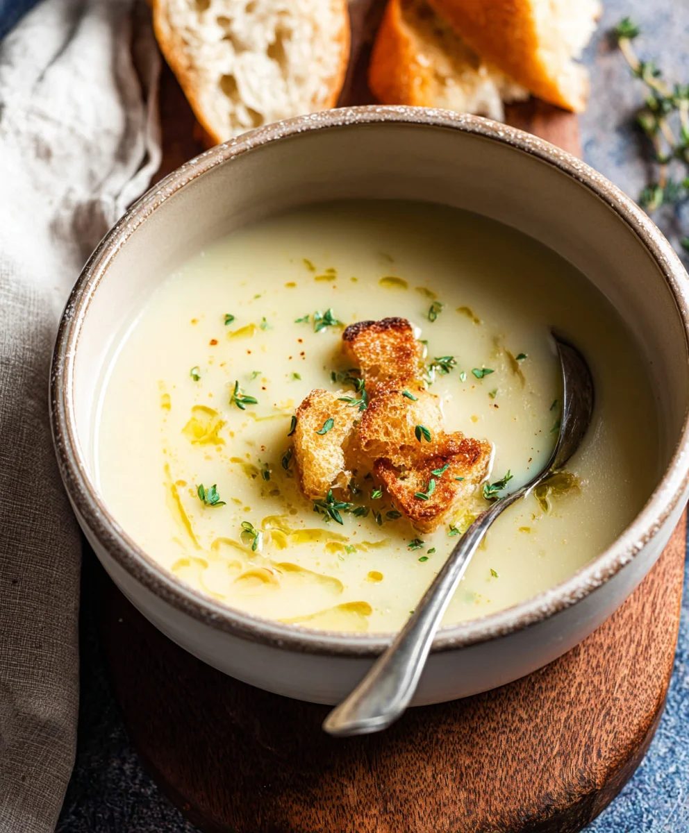 Authentic French Garlic Soup Recipe-Simple & Delicious