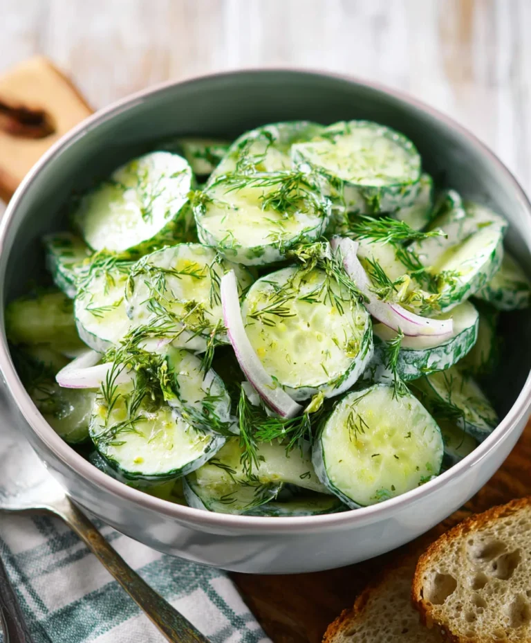 Refreshing Cucumber Dill Salad – Easy & Quick Recipe