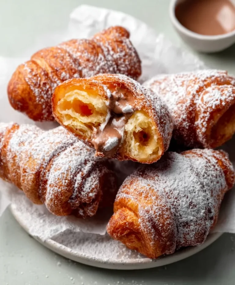 Fried Croissant Beignets – Easy Dessert Recipe