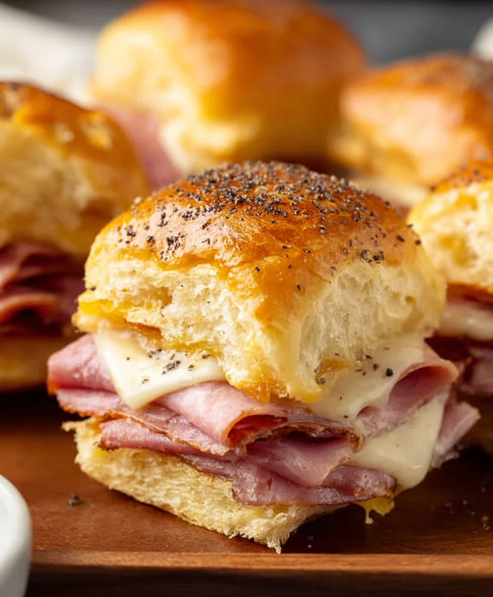 Beef Beef Ham Cheese Sliders - Easy Party Appetizer