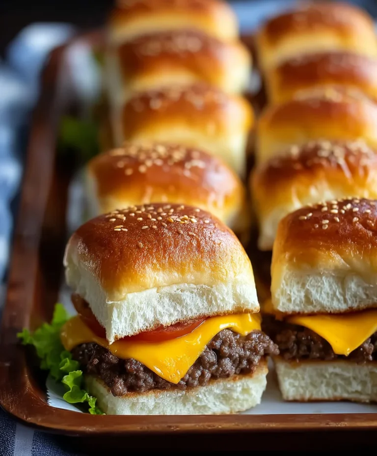 Cheeseburger Sliders Hawaiian Rolls Easy Beef Recipe