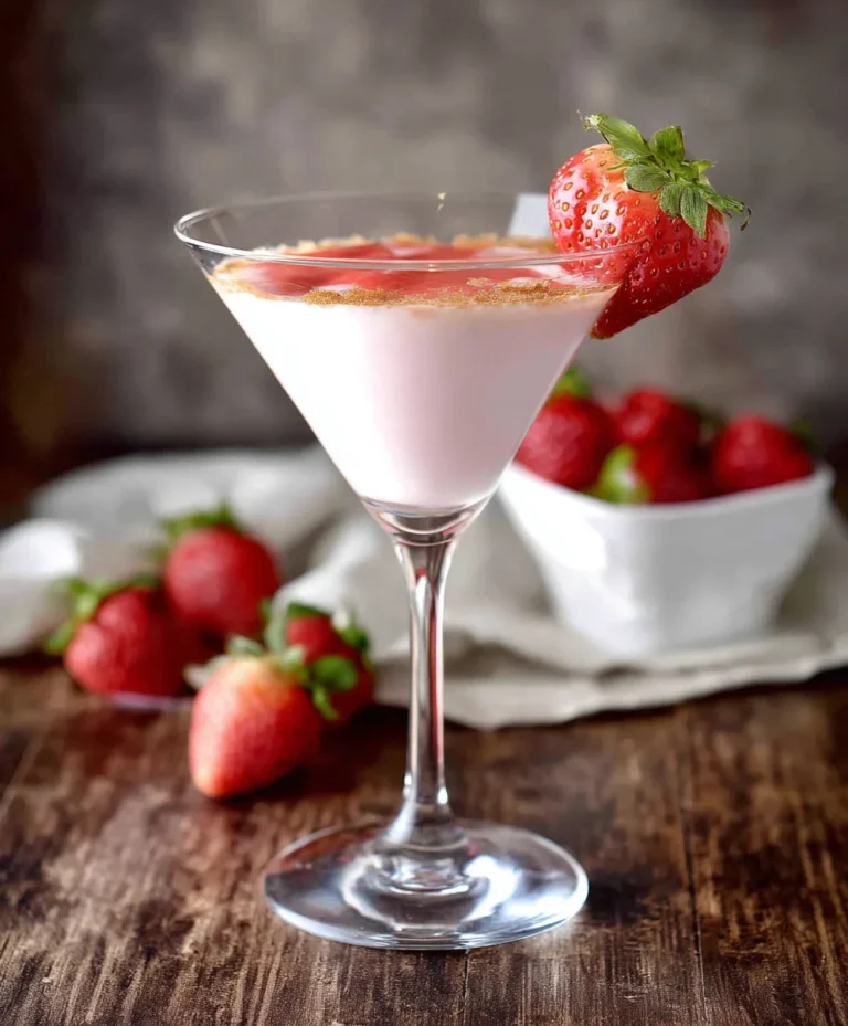 Strawberry Shortcake Martini- Non-Non-Non-Alcoholic Alternativeic Recipe
