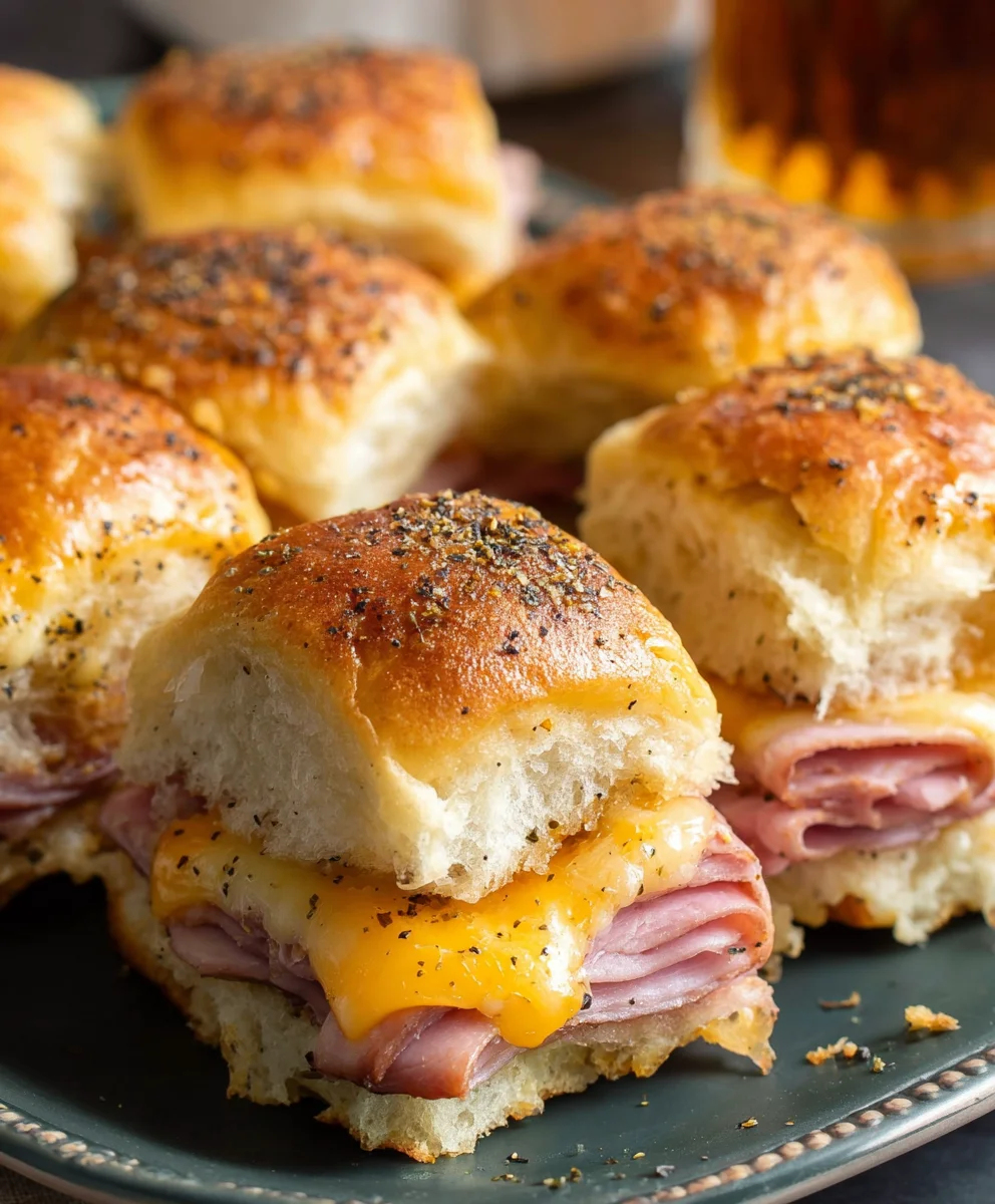 Beef Beef Ham Cheese Sliders - Easy Baked Dinner Idea